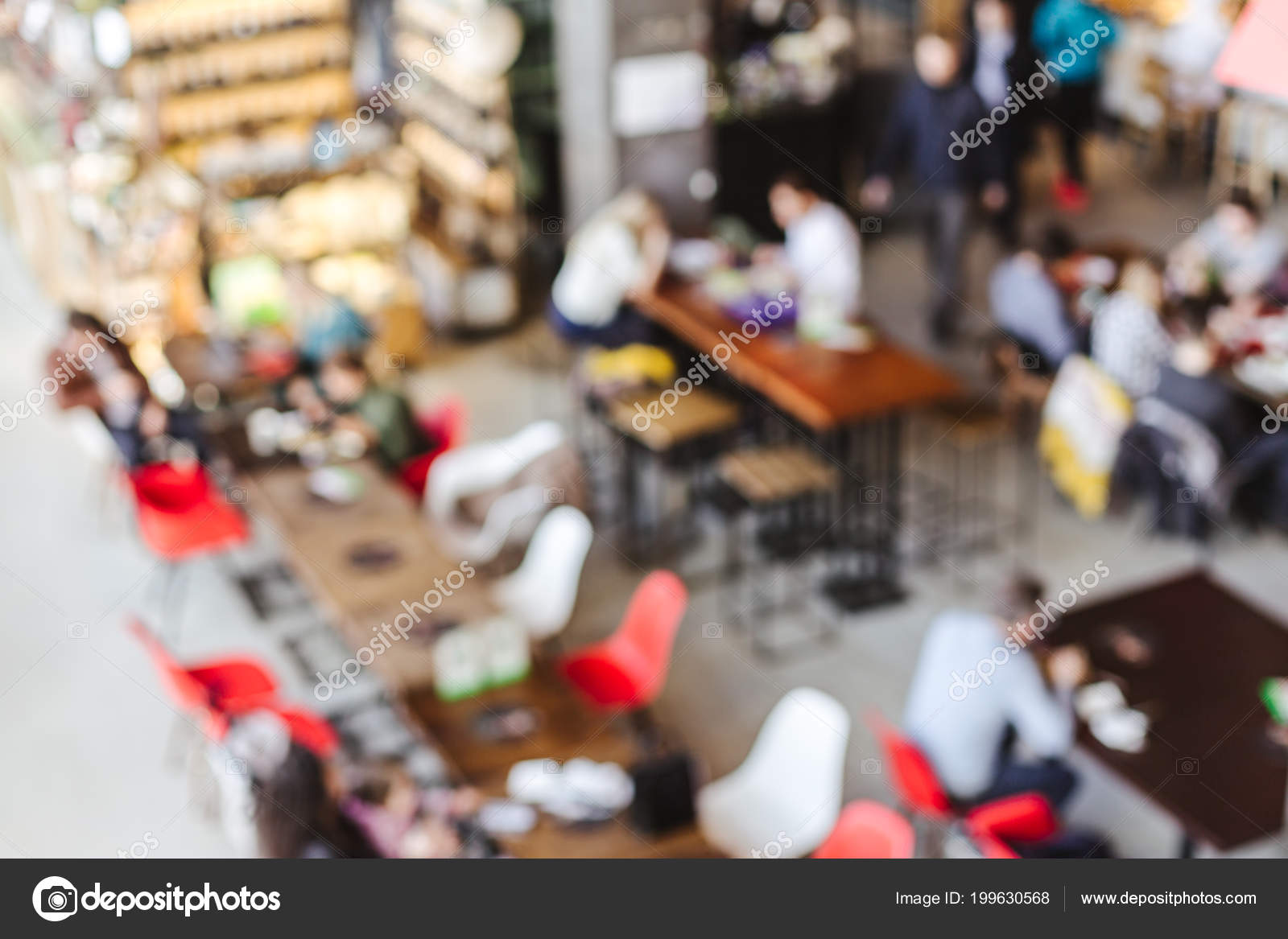 Blurred Atmospheric Background Cafe Coworking Space Other Public Place  Stock Photo by ©kpichstock 199630568