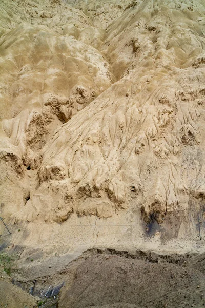 Lamayuru Moonland Paisagem Montanhosa Sem Vida Pitoresca Uma Seção Rota — Fotografia de Stock