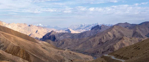 Lamayuru Moonland Живописный Безжизненный Горный Пейзаж Маршруте Лех Каргил Гималаях — стоковое фото