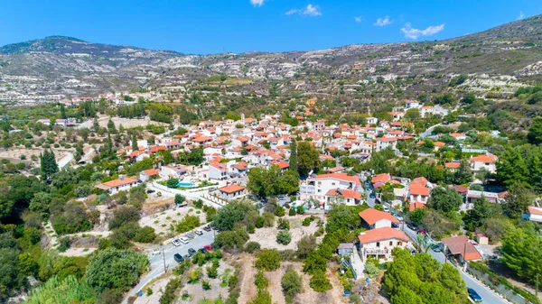 Aldea Vinícola Aérea Lania Laneia Limassol Chipre Vista Pájaro Del —  Fotos de Stock