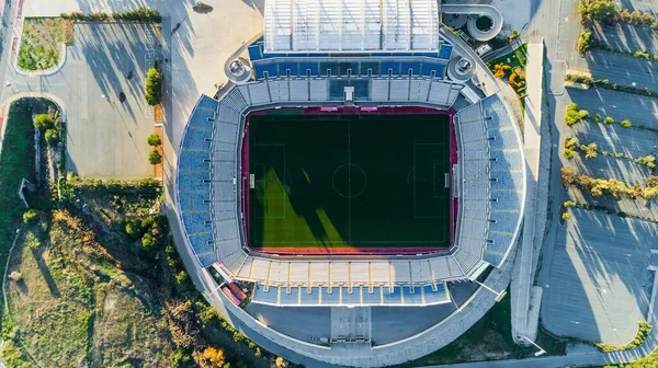 Vue Aérienne Stade Football Spg Latsia Nicosie Chypre Terrain Soccer — Photo