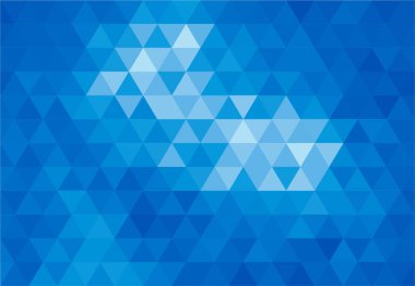 Mavi Soyut Geometrik Üçgen Arkaplan, Desenler Duvar Kağıdı