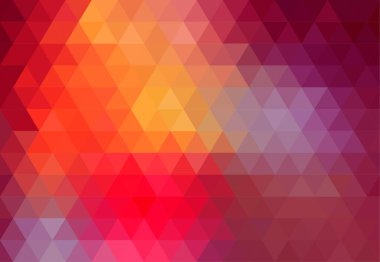 Renkli (sarı, kırmızı, pembe, turuncu, mor) Soyut Geometrik Arkaplan, Desenler Duvar Kağıdı