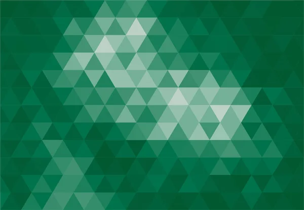 Dunkelgrüne Abstrakte Geometrische Dreieck Hintergrund Muster Tapete — Stockvektor