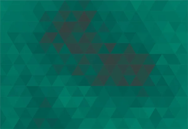 Dunkel Türkis Abstrakte Geometrische Dreieck Hintergrund Muster Tapete — Stockvektor