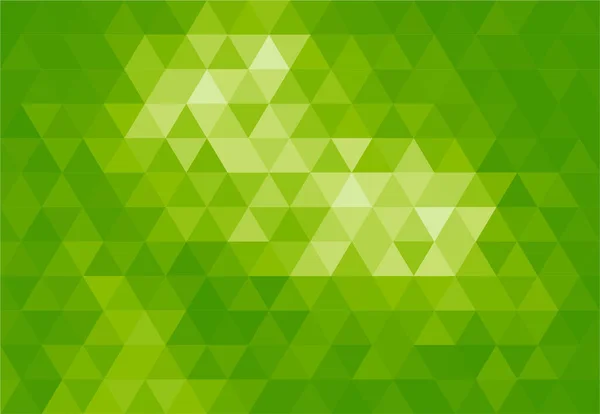 Hellgrün Abstrakte Geometrische Dreieck Hintergrund Muster Tapete — Stockvektor