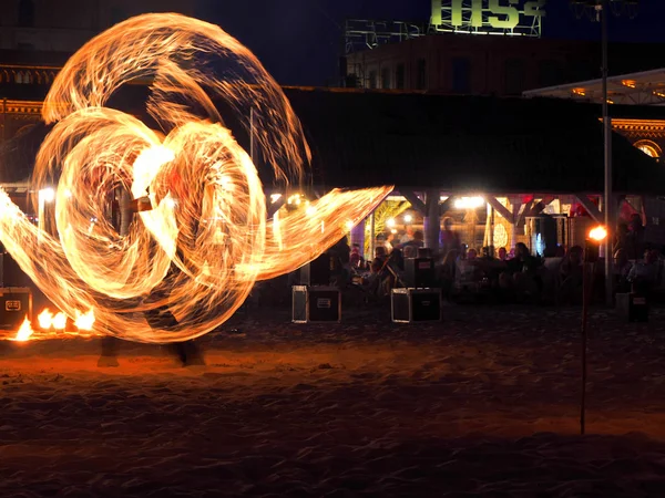 Slak Van Het Vuur Lodz Polen Juli 2019 Een Indrukwekkend — Stockfoto