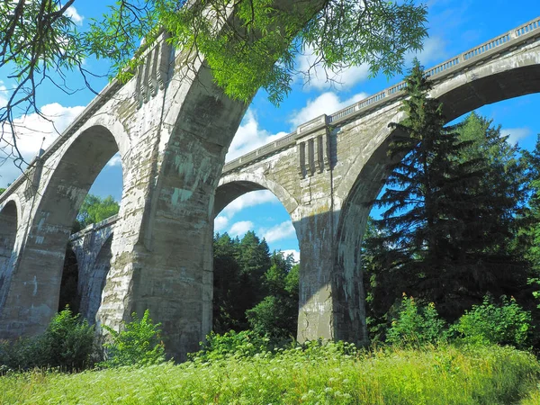Aqueducts History Stanczyki Village Poland July 2020 Unique Railway Aqueducts — Stock Photo, Image