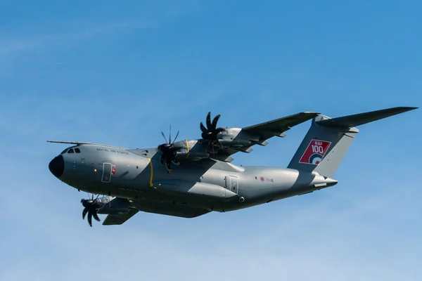 Telford Wielka Brytania Czerwca 2018 Airbus A400M Atlas Leci Głową — Zdjęcie stockowe