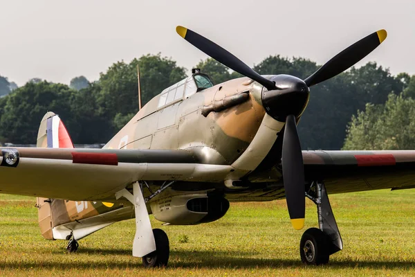 Telford Juin 2018 Hawker Hurricane Raf Tient Sur Une Piste — Photo