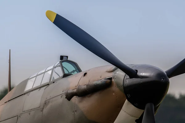 Een Foto Die Het Documenteren Van Schroef Cockpit Glas Een — Stockfoto