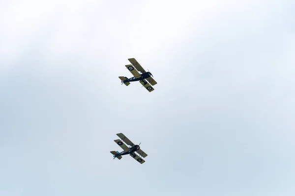 Telford June 2018 Фотография Двух Копий Royal Aircraft Factory Se5A — стоковое фото