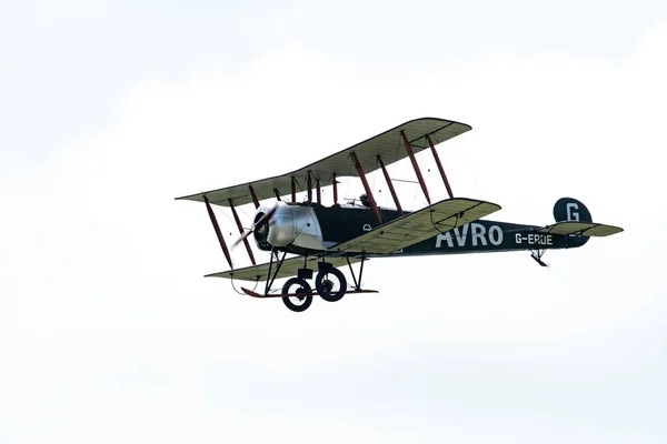 Telford Wielka Brytania Czerwca 2018 Zdjęcie Dokumentujące Replika Avro 504 — Zdjęcie stockowe