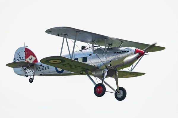 Telford Ngiltere Haziran 2018 Vintage Hawker Fury Uçağı Raf Cosford — Stok fotoğraf