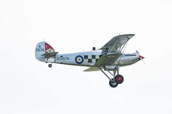 Telford Ngiltere Haziran 2018 Vintage Hawker Fury Uçağı Raf Cosford — Stok fotoğraf