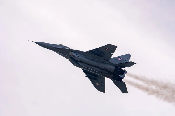 Telford June 2018 Photograph Documenting Polish Air Force Mig Fulcrum — Stock Photo, Image