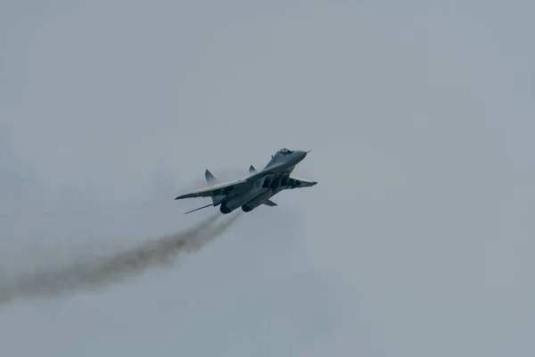 Telford June 2018 Photograph Documenting Polish Air Force Mig Fulcrum — Stock Photo, Image