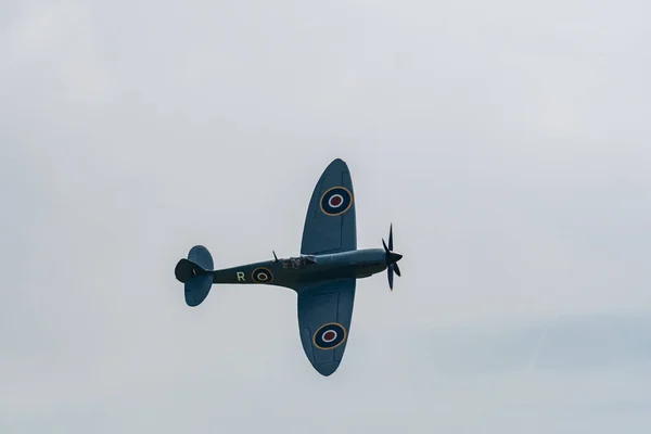 Telford June 2018 Photograph Documenting Solo Display Supermarine Spitfire Celebrate — Stock Photo, Image