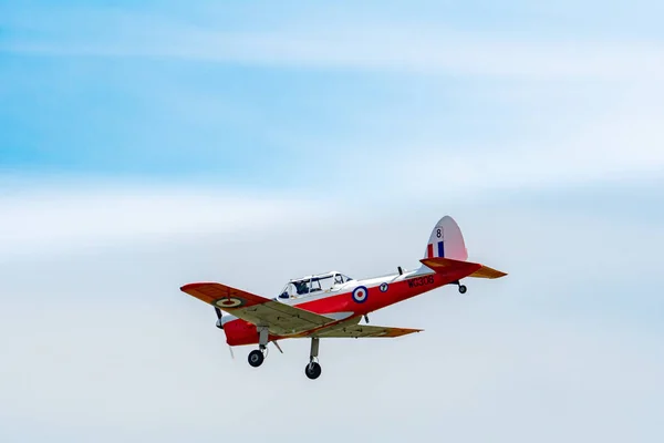 Telford Wielka Brytania Czerwca 2018 Zdjęcie Dokumentujące Rocznika Havilland Chipmunk — Zdjęcie stockowe