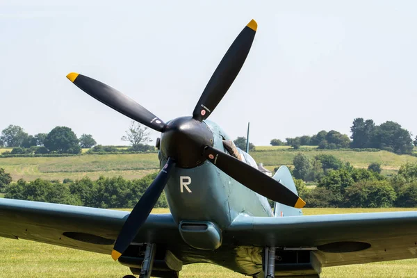 Telford Egyesült Királyság 2018 Június Egy Fényképet Dokumentálása Supermarine Spitfire — Stock Fotó