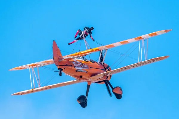 Southport Ngiltere Temmuz 2018 Dünya Ünlü Aerosuperbatics Kanat Walkers Flying — Stok fotoğraf