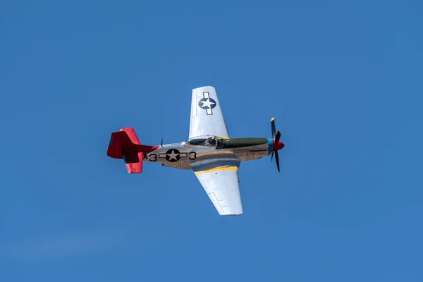 Southport Velká Británie Července 2018 Fotografie Dokumentující Mustang Vinobraní Letadla — Stock fotografie