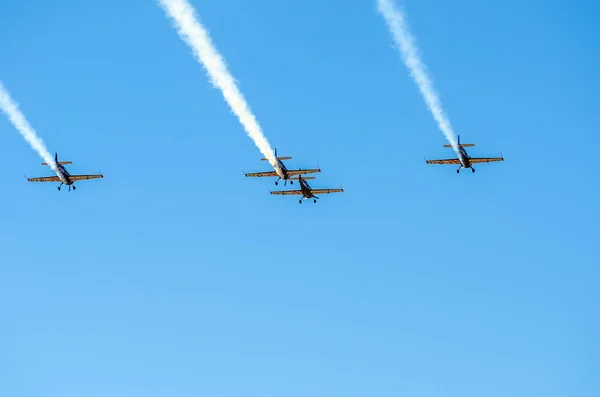 Southport Ιουλίου 2018 Μια Φωτογραφία Που Τεκμηριώνουν Λεπίδες Οθόνη Ακροβατικό — Φωτογραφία Αρχείου