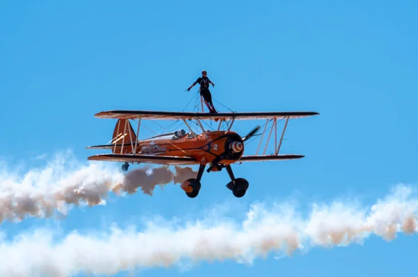 Southport Velká Británie Července 2018 Dvě Svět Slavné Aerosuperbatics Křídlo — Stock fotografie