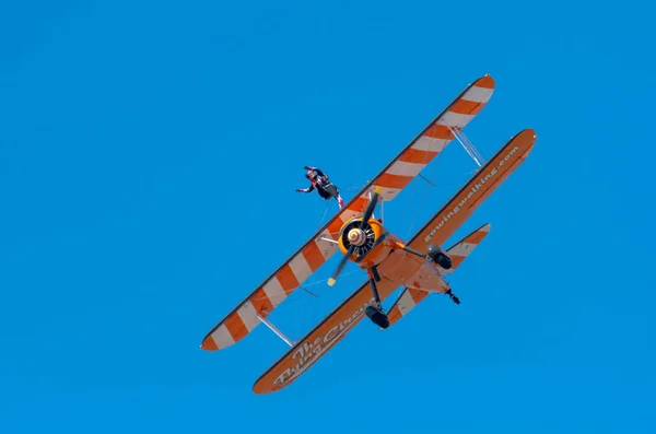 Southport Juli 2018 Zwei Weltberühmte Aerosuperbatics Wander Aus Dem Fliegenden — Stockfoto