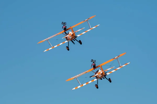 Southport Velká Británie Července 2018 Dvě Svět Slavné Aerosuperbatics Křídlo — Stock fotografie