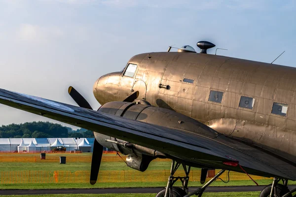 Cosford June 2018 Douglas Dakota Stands Morning Light Raf Cosford — Stock Photo, Image