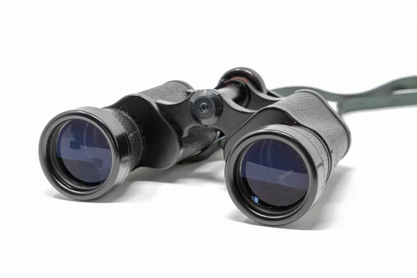 Set Old Binoculars Set White Background — Stock Photo, Image