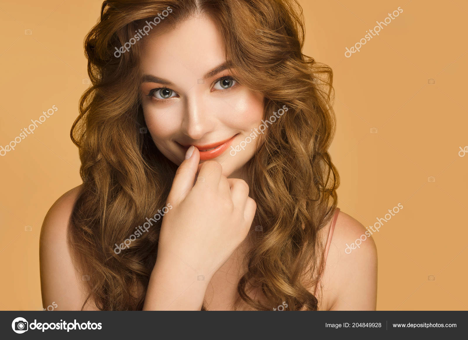 Premium AI Image | Female with straight smooth and shiny silky hair  Generative AI