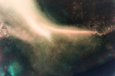 Soyut El suluboya arka plan çekilmiş. Uzay kavramı içinde yıldız alanı