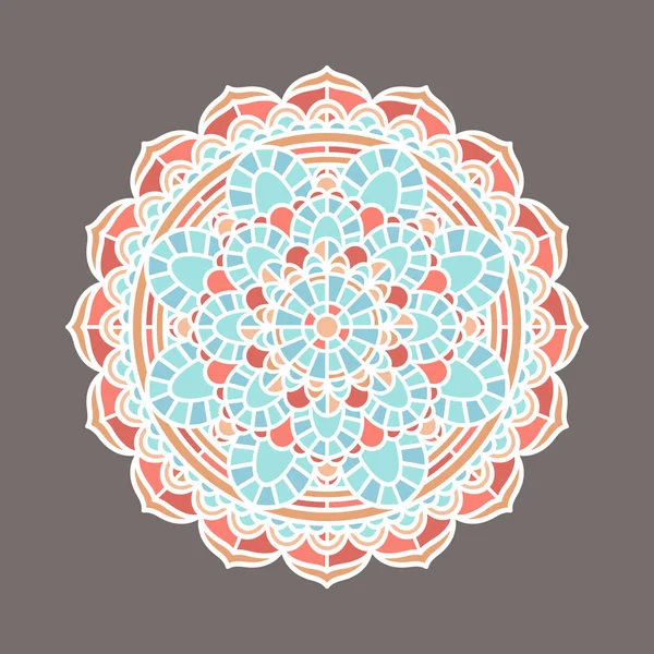 Baskı ve web için renkli mandala tasarım
