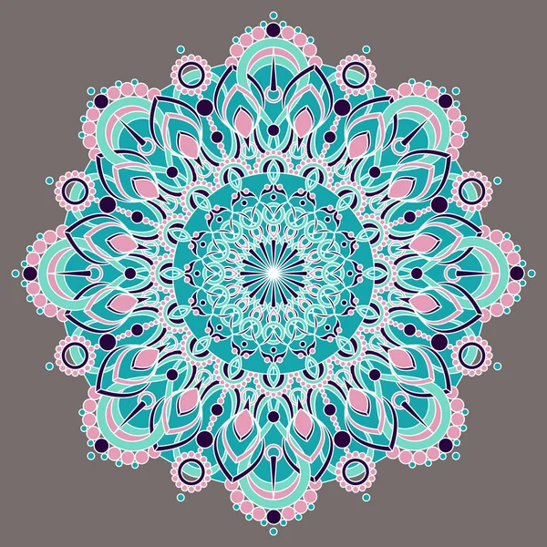 Design Mandala Coloré Pour Impression Utilisation Web — Image vectorielle