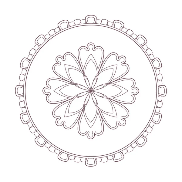 Diseño Simple Mandala Útil Para Colorear Páginas Libros — Vector de stock