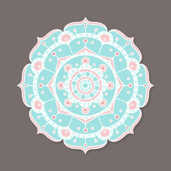 Design Mandala Colorato Stampa Uso Web — Vettoriale Stock