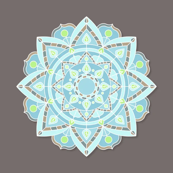 Diseño Mandala Coloreado Para Impresión Uso Web — Vector de stock