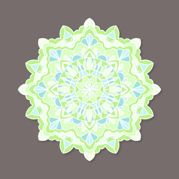 Diseño Mandala Coloreado Para Impresión Uso Web — Vector de stock