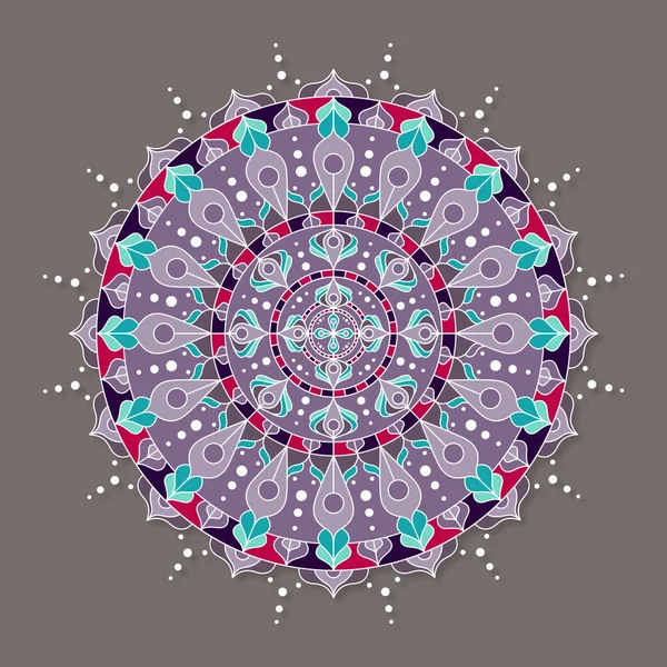 Baskı ve web için renkli mandala tasarım