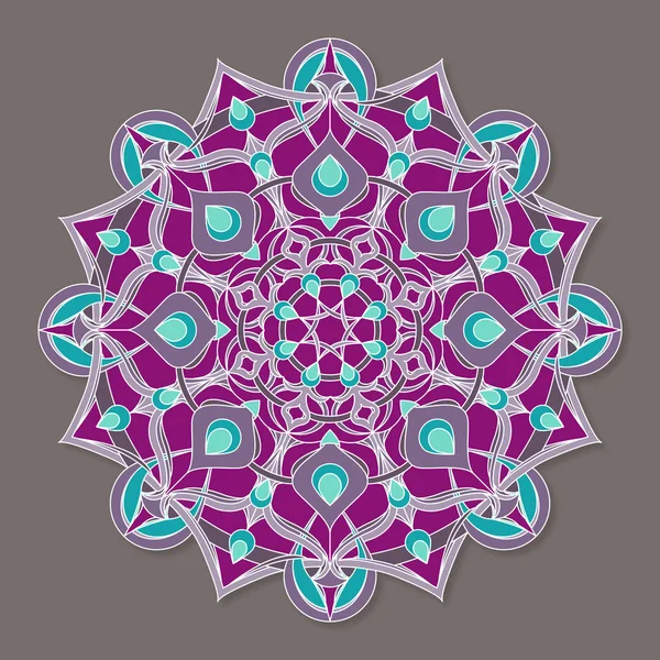 Design Mandala Coloré Pour Impression Utilisation Web — Image vectorielle