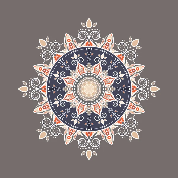 Mandala Colorida Para Impressão Uso Web —  Vetores de Stock