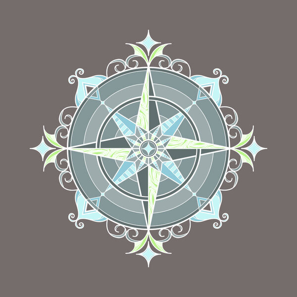 Colored mandala for print and web use