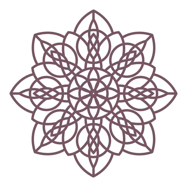 Sayfaları ve Kitaplar renklendirme için tasarlanmış dairesel karmaşık mandala hat sanatı