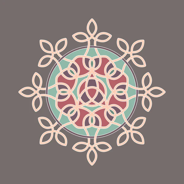 Mandala Colorato Stampa Uso Web — Vettoriale Stock