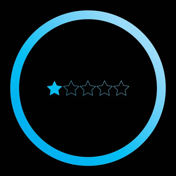 Ícone Ilustrado Isolado Fundo Star Rating — Fotografia de Stock