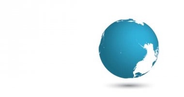 Kesintisiz dönen animasyon dünya