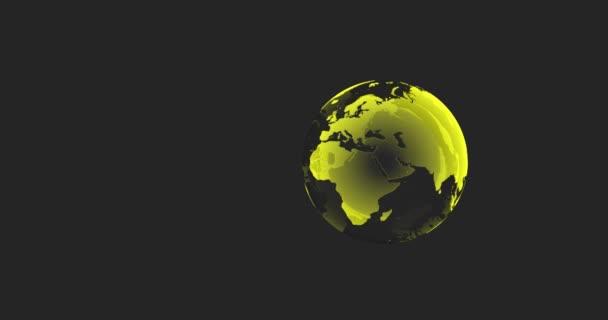 Animation rotative d'une Terre de Cristal 