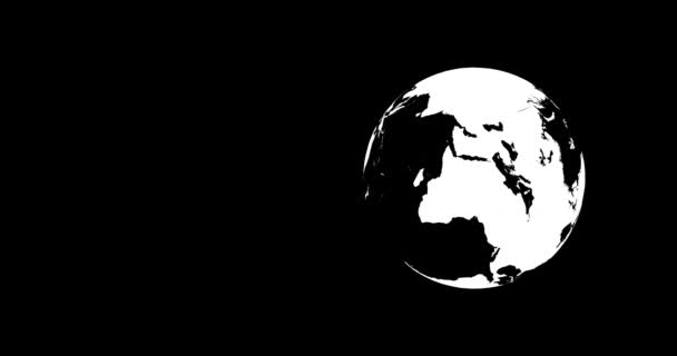 地球の回転するシームレスなアニメーション — ストック動画